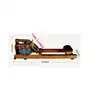2019 Newest Fitness gym Equipment 5 File Magnetic Double Rail Water Rowing