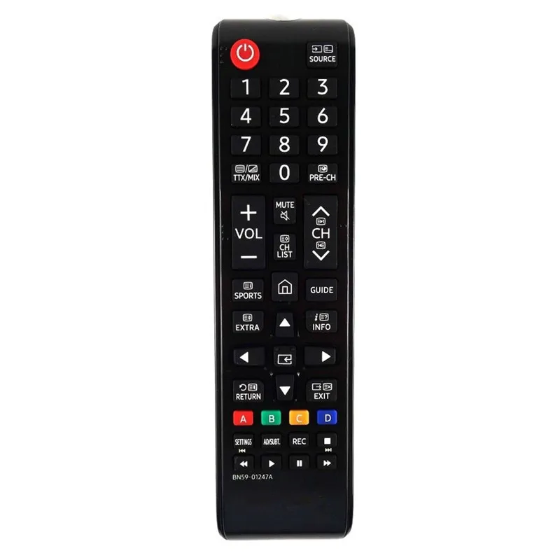 

New Replacement Samsung Remote Control for LCD LED TVs, Samsung TV Remote BN59-01247A Fit for Various Samsung TV, Black