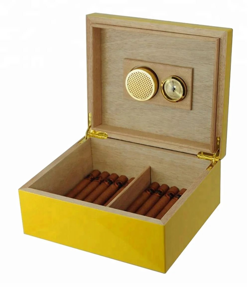 sonny 25 ct cohiba humidor 木制雪茄盒与 1 加湿器和 1 湿度计批发
