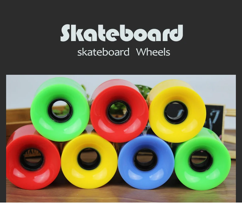 New Style Multicolor 60*45mm 78a Durometer Longboard Skateboard Wheels
