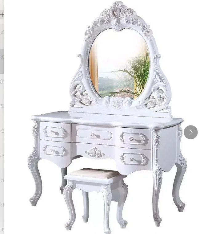 Wholesale Bedroom Furniture Set Luxury European Style Dressing Table