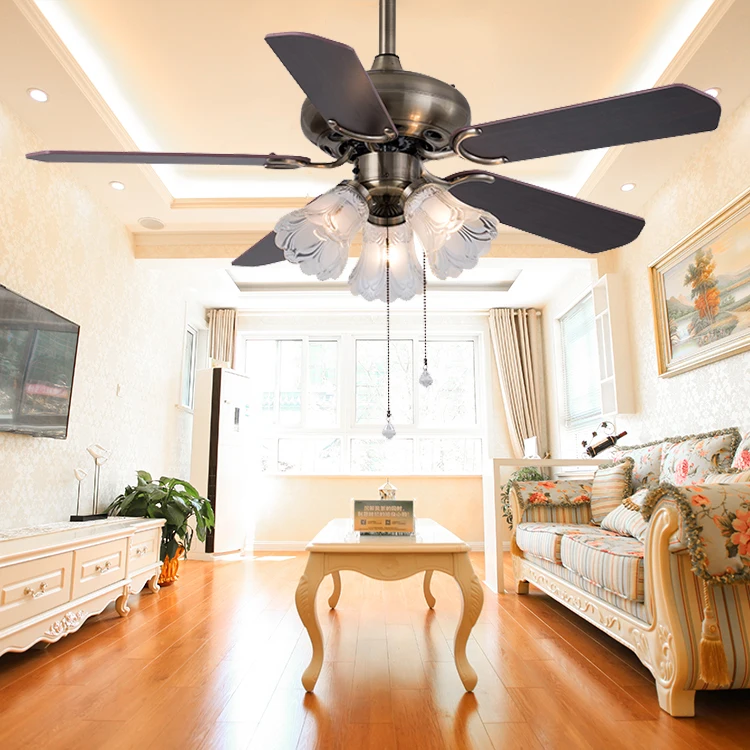 Antique Style Indoor Low Power 42 Inch 3 Lights Mini Vintage