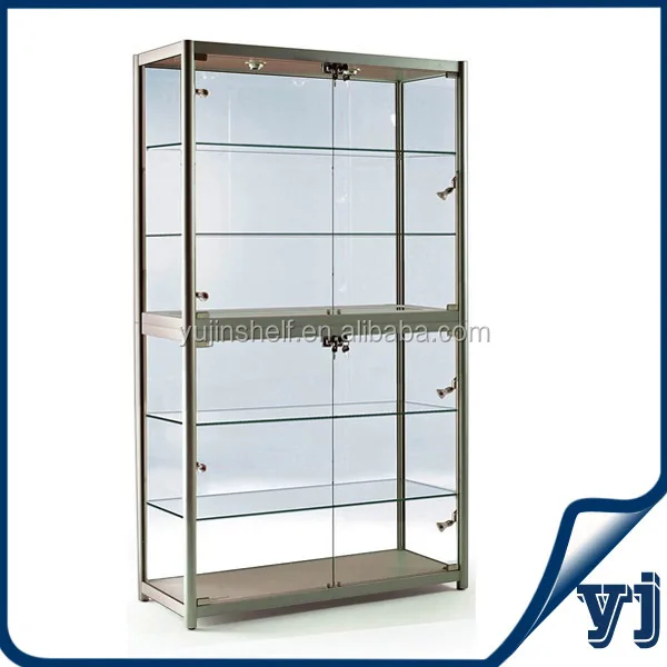 Top Selling Free Standing Shop Glass Showcase Design Full Vision