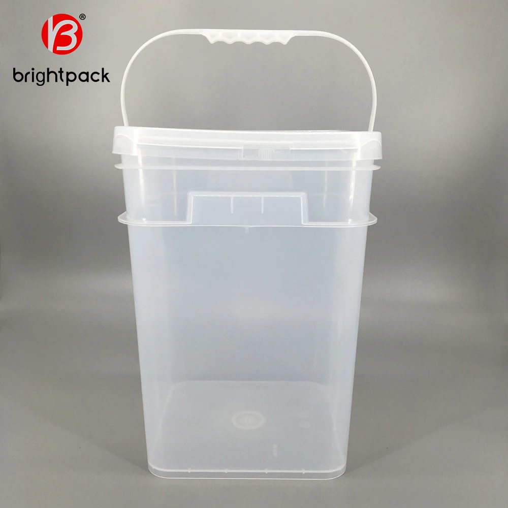 5 gallon clear plastic bucket