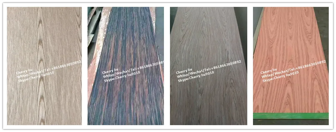 Linyi factory supply crown cut ebony veneer veneers for door