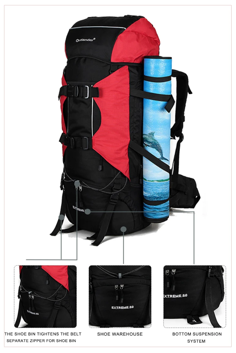 Heavy Duty Eminent Laptop Canvas Biking 80l Hiking 600d Camping