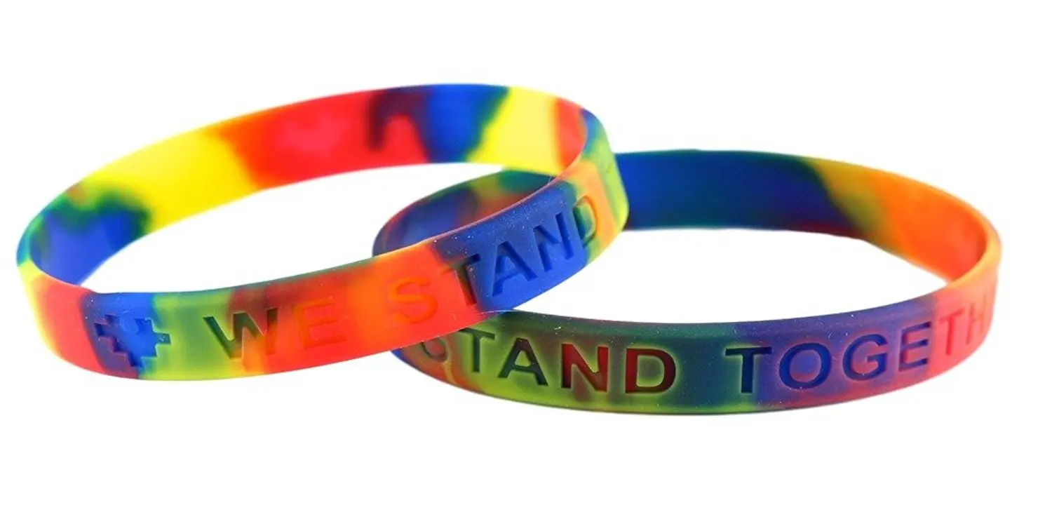 Autism Awareness Bracelets Silicone Find Get Quotations Autism Awareness Silicone Bracelets 25 Pack We Stand Together