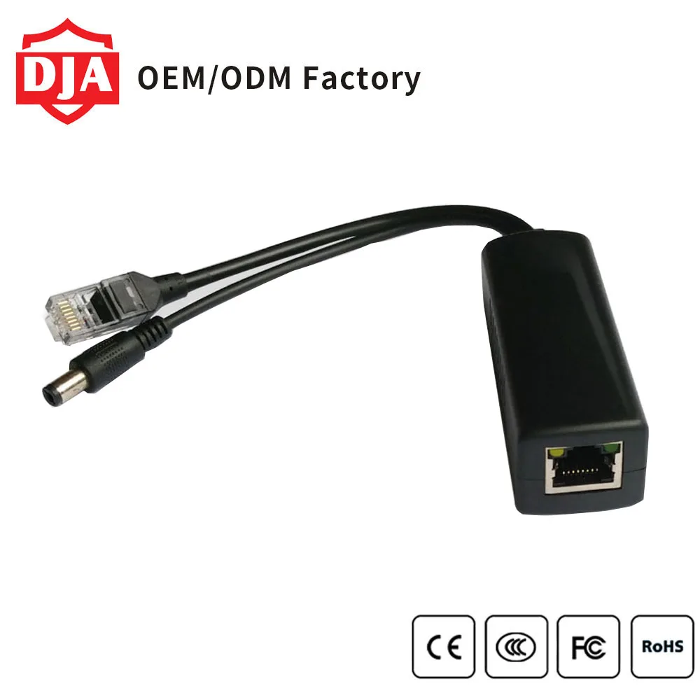 
48V to 12V Active network Isolated PoE Splitter separator IEEE802.3af/at 