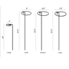 Single Stem Flower Gathering Wire Rings Plant Support