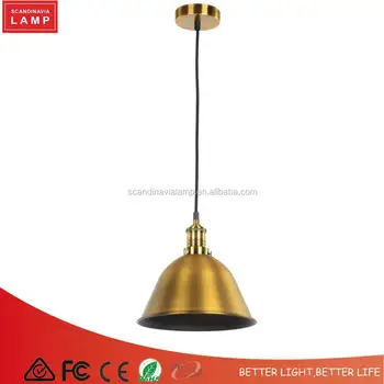 Brass Led Pendant Light metal lampshade brass led hanging light industrial pendant lamp fixtures