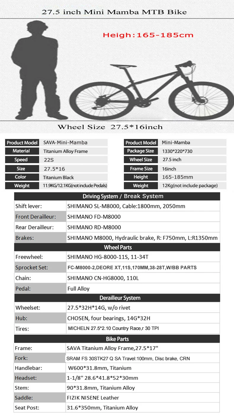 sava titanium mountain bike