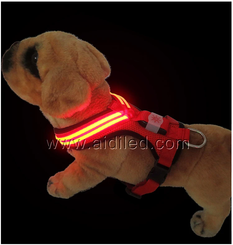 Soft Led Puppia Pet Harness Comfortable Pet Dog Harness with Led Light