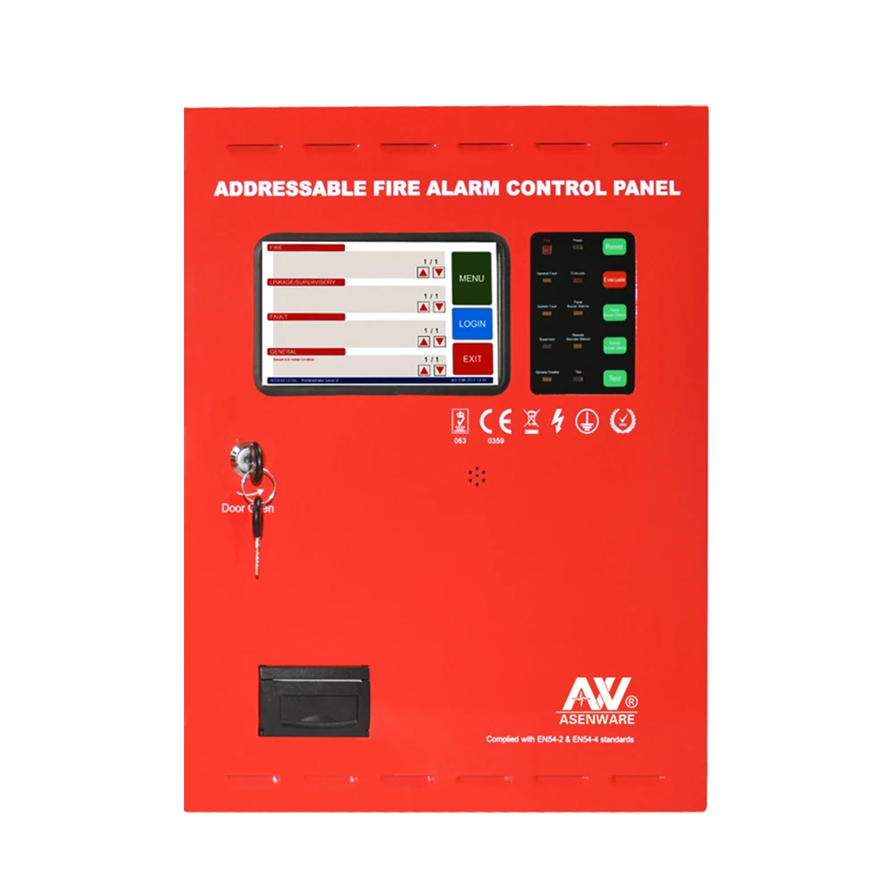 
AW-FP100 Asenware Addressable Fire Alarm Control Panel System 