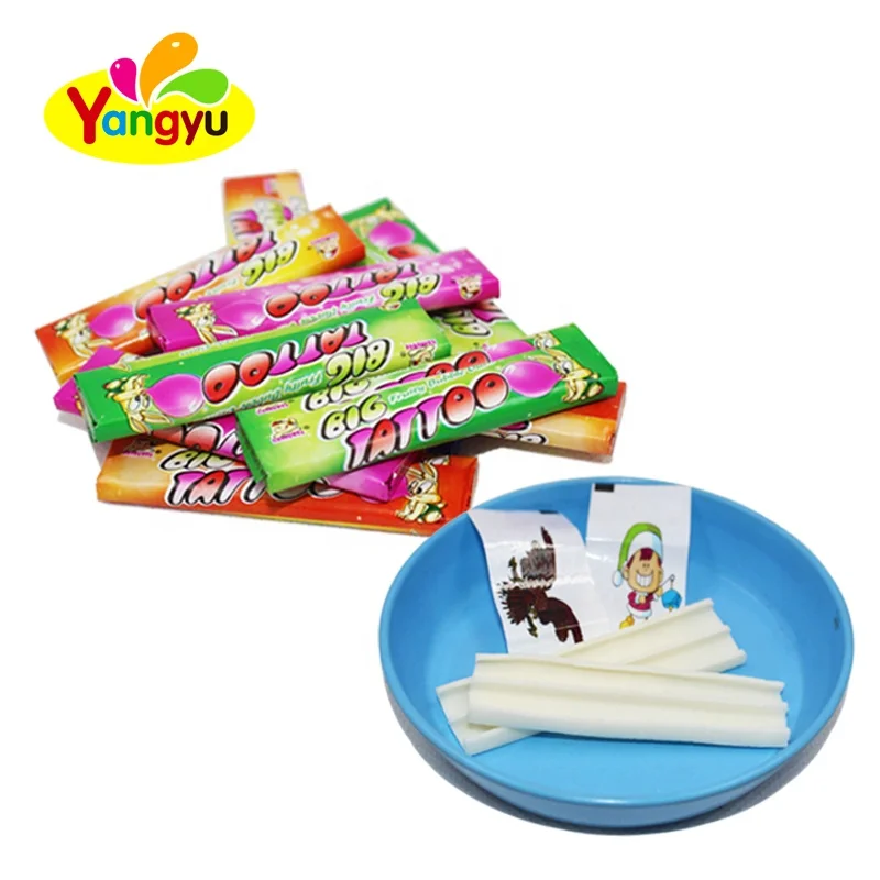 Chinese Stick Bubble Gum With Tattoo Paper Buy Bubble Gum,Stick