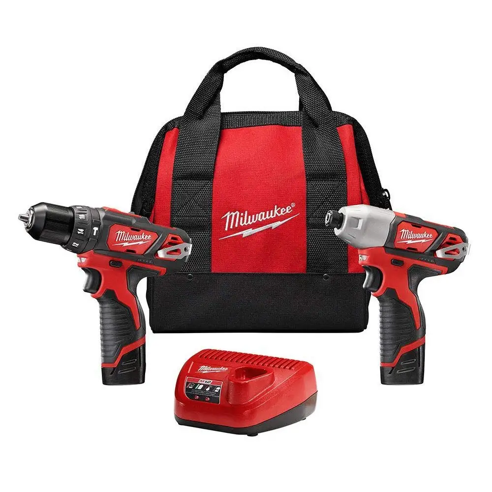 milwaukee 2497-22p hammer drill impact driver combo kit