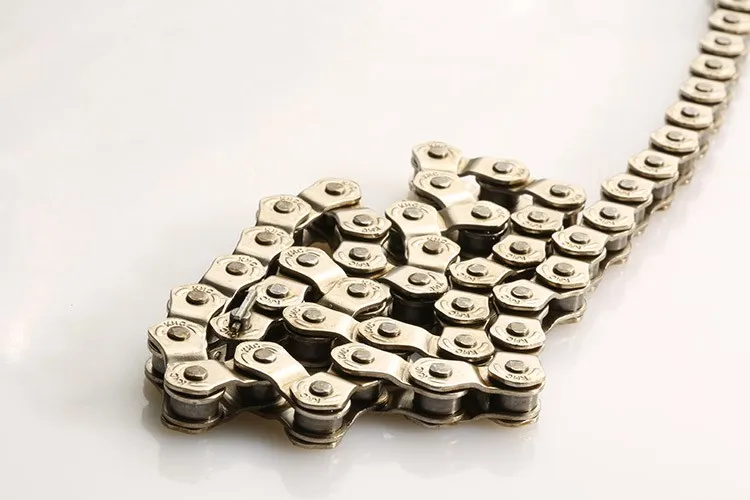 white half link bmx chain