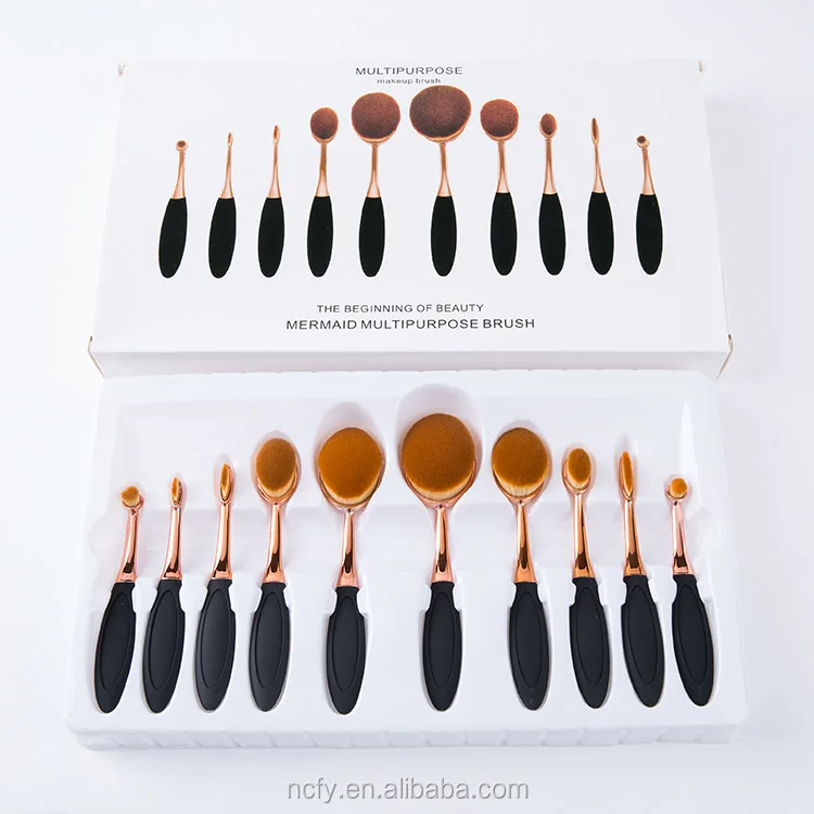 Inception Of Beauty 10pcs Oval Brush