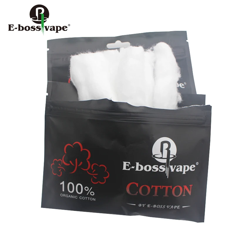 

E-bossvape Vape Wicks 100% Organic Cotton DIY RDA Atomizer Coils RDTA Tank Vape Wick Cotton VS Bacon Cotton