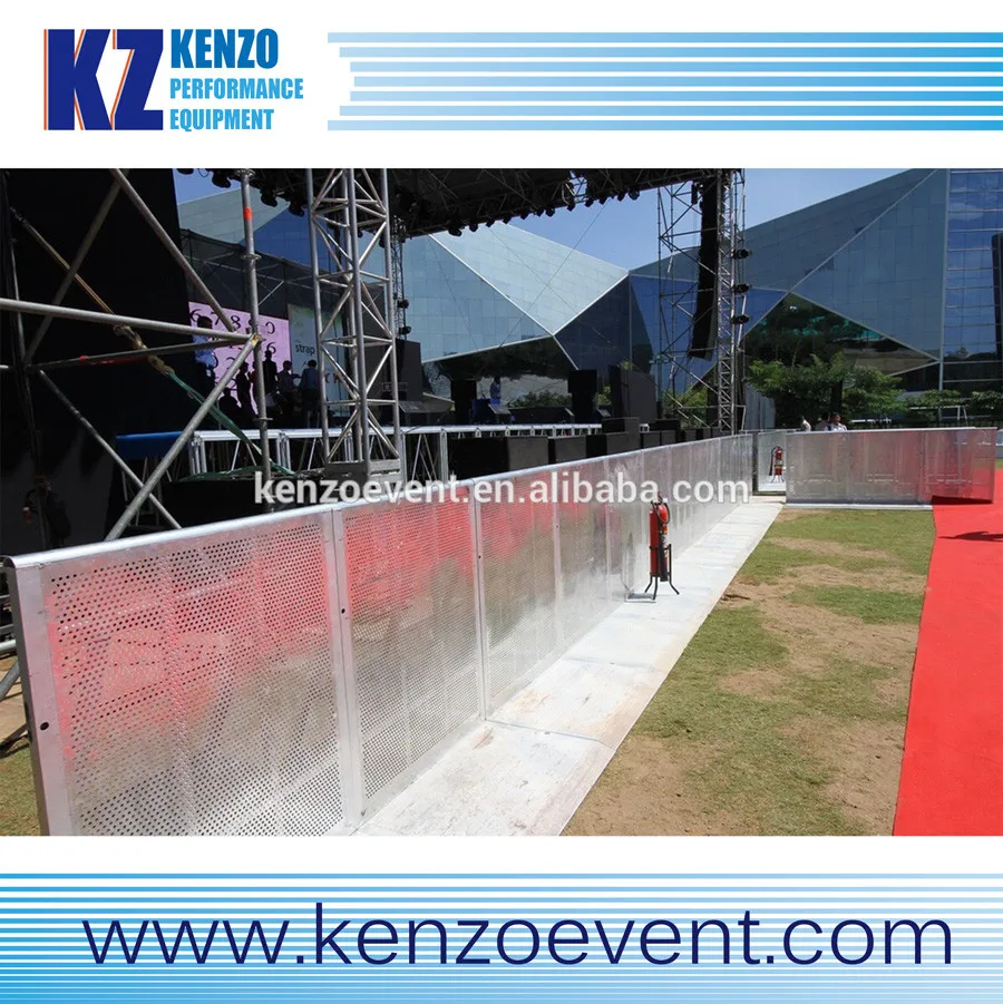 Aluminum safety folding barrier mojo barrier