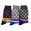 Quick Order 10 Designs Jacquard Striped Checked Polka Dotted Mens Formal Socks