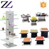 Buffet catering elevation decorations and equipment for sale decorative acrylic mirror dessert cake display stand buffet riser