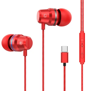 1.2M Type C Wired Ear Earphones Mic