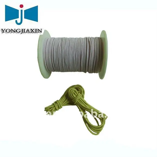 Wholesale Round Polyester Thread 1MM Rubber Rope Silicone Elastic Cord