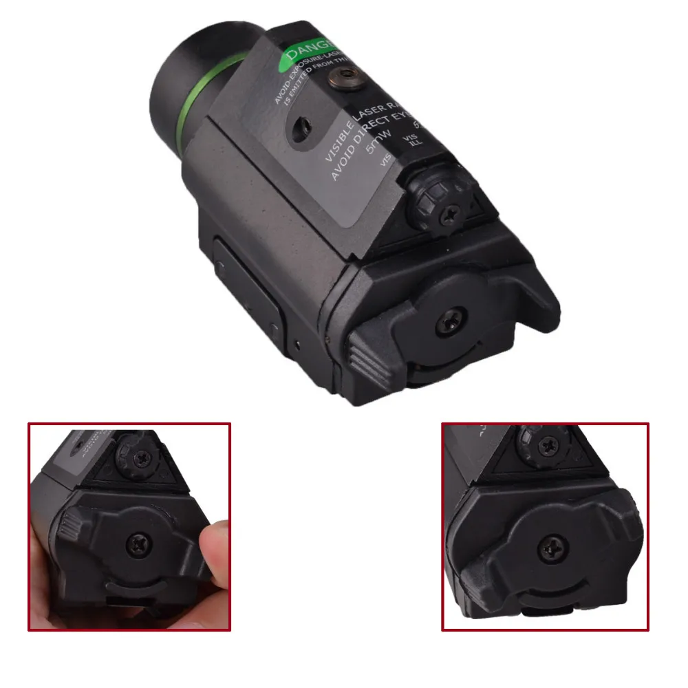 2 In1 Combo Cree Tactical Flashlight Green Sight Combo With Pressure ...