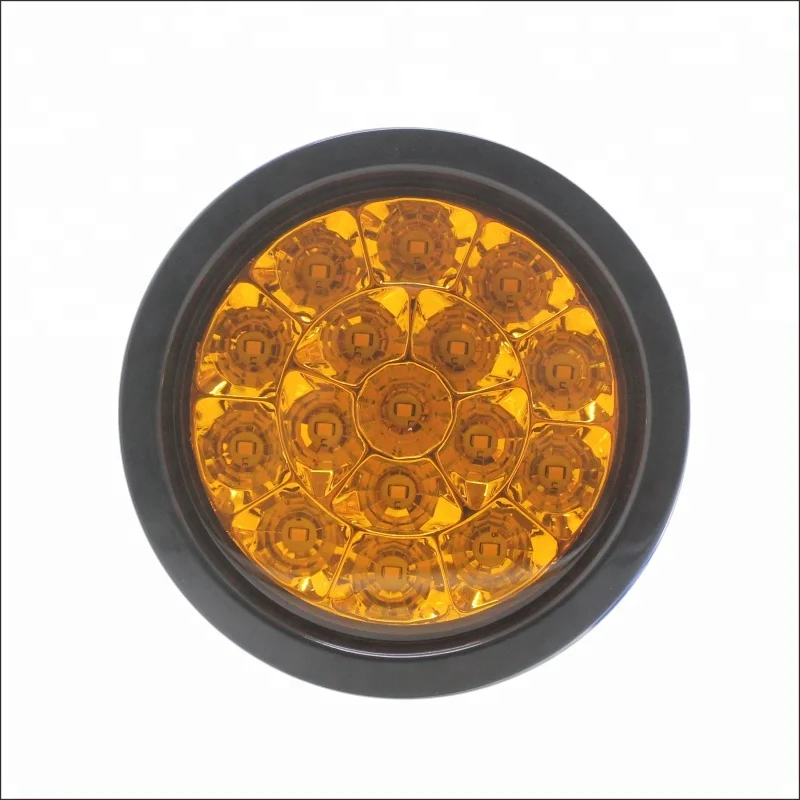 
Red amber white 12v 24v 4 inch round truck LED trailer tail lights 