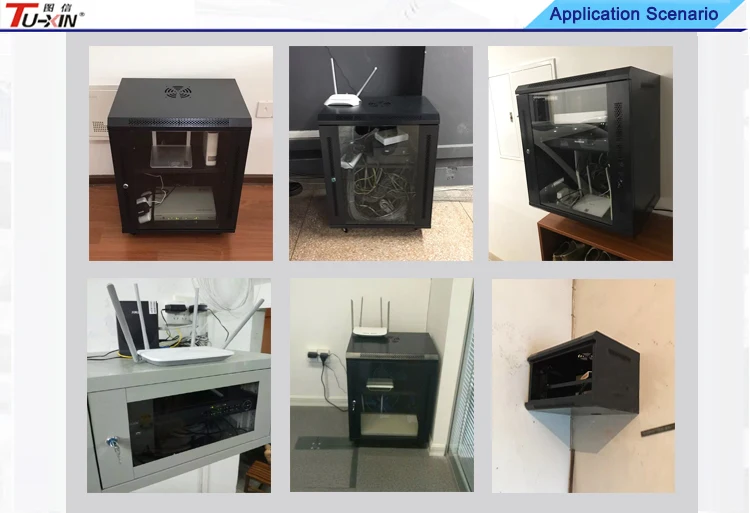 Tuxin rack mount 6u enclosure small network cabinet