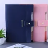 A4 candy color cute paw file organizer accordion expanding document folder wallet bag for school kid office