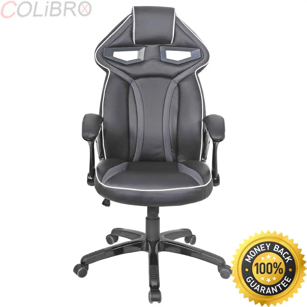 COLIBROX--Racing Bucket Seat Office Chair High Back Gaming Chair Desk Task Ergonomic New. high back race car style bucket seat office desk chair gaming chair. racing seat office chair. pc chair.
