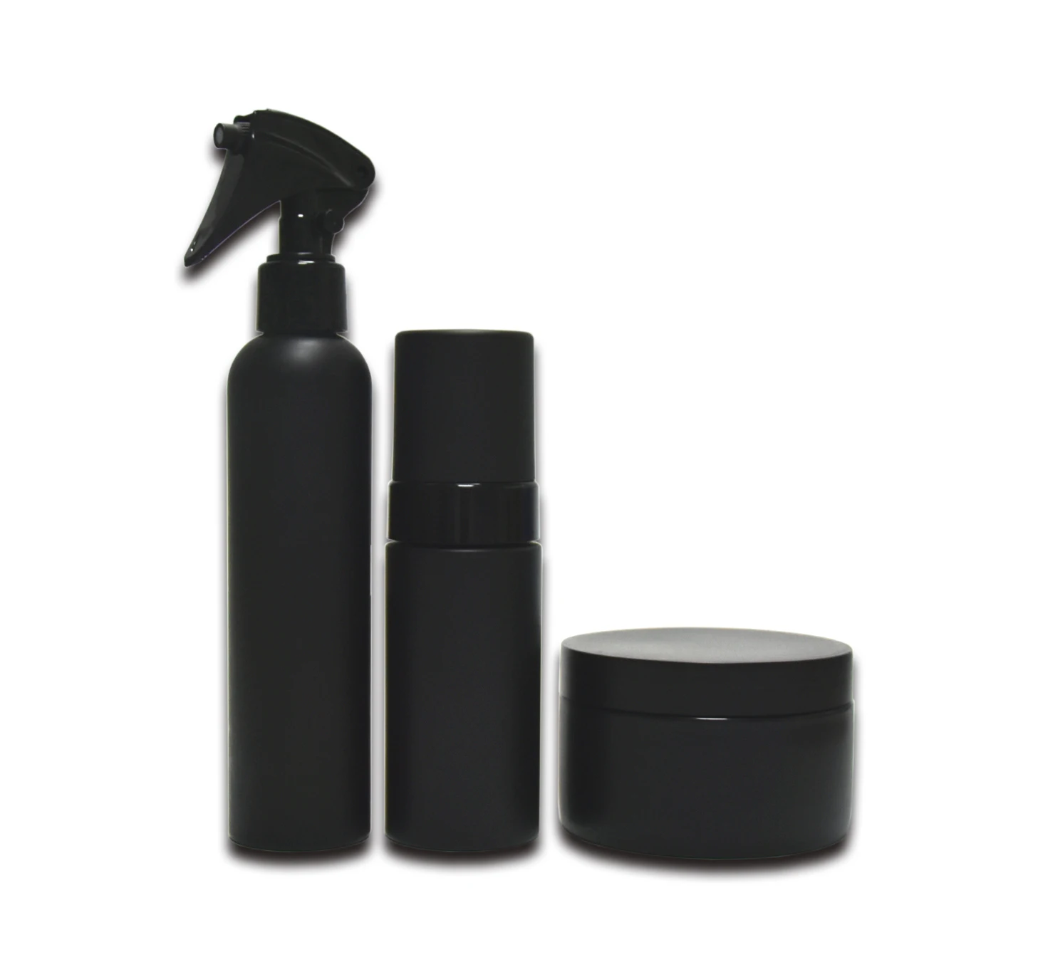 Hair Salon Spray Bottle 200ml Black Plastic Spray Bottle 150ml Round