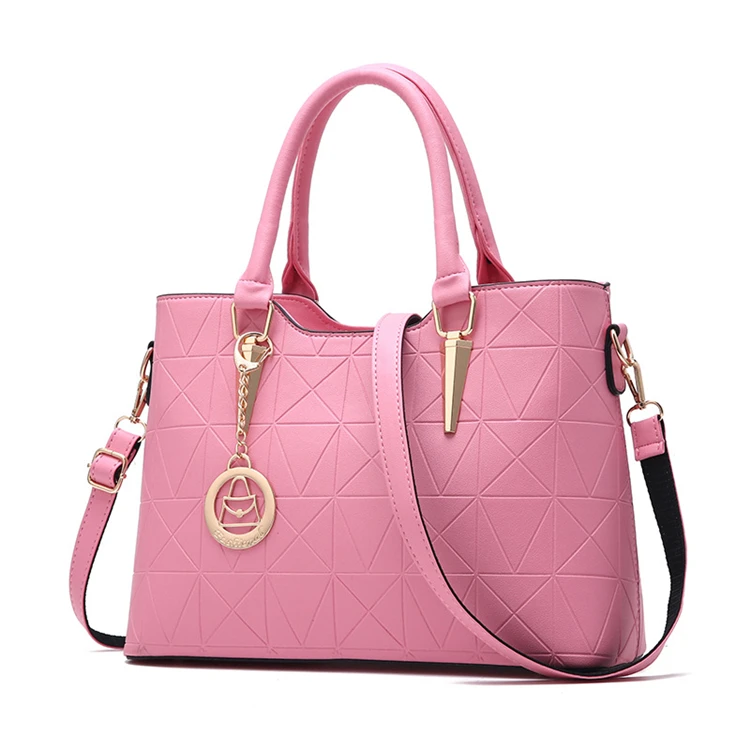 china wholesale cheap fashion pu leather designer hand bag women
