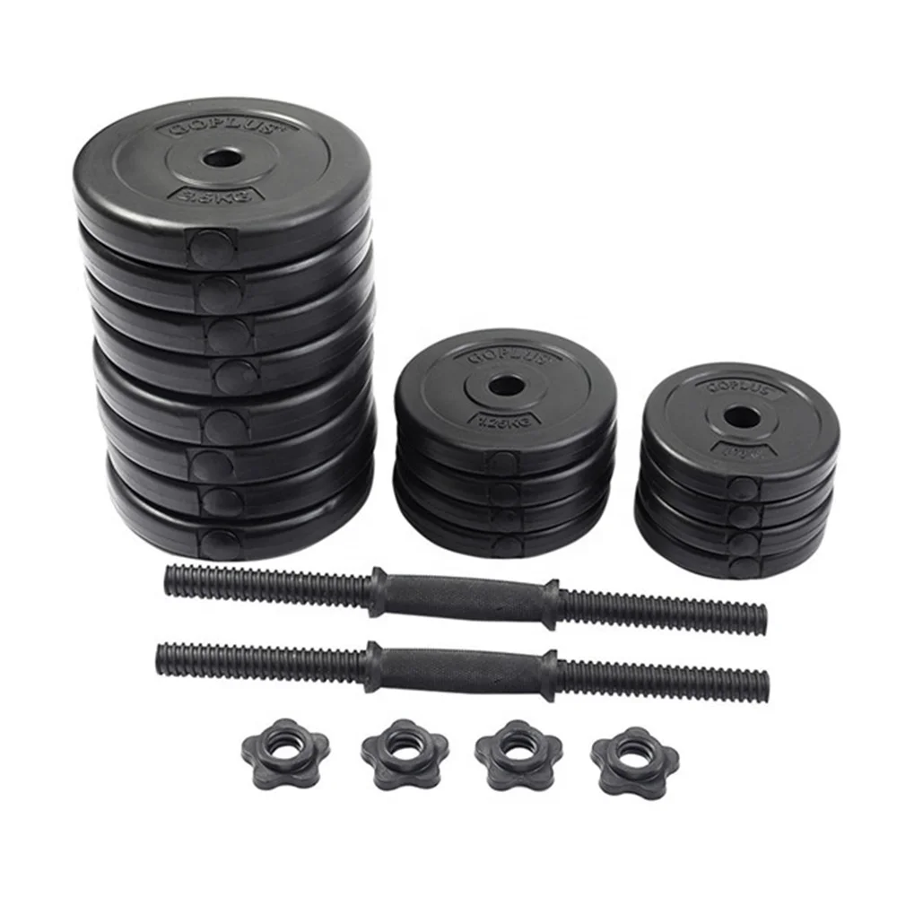 

Cement dumbbell adjustable 20kg plastic discs for cement dumbbell, As your requirements