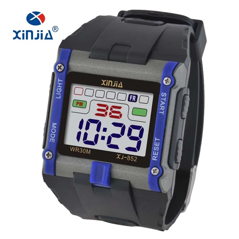 digital watch with light
