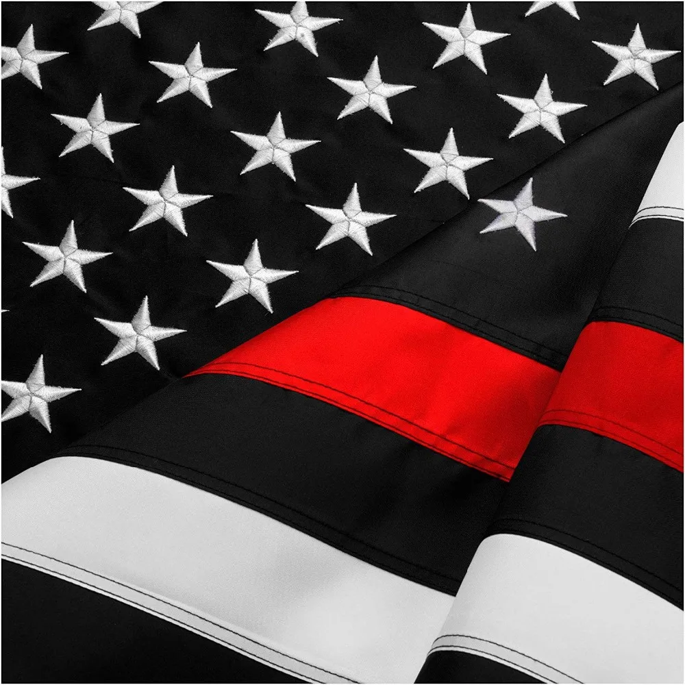 Thin Blue Line American Flag 3ft x 5ft Printed Polyester