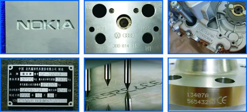 hot sale laser metal code vin number portable cnc pneumatic mini handheld dot peen marking machine