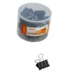 Hello Partner office supplies 32mm black tubular binder clips