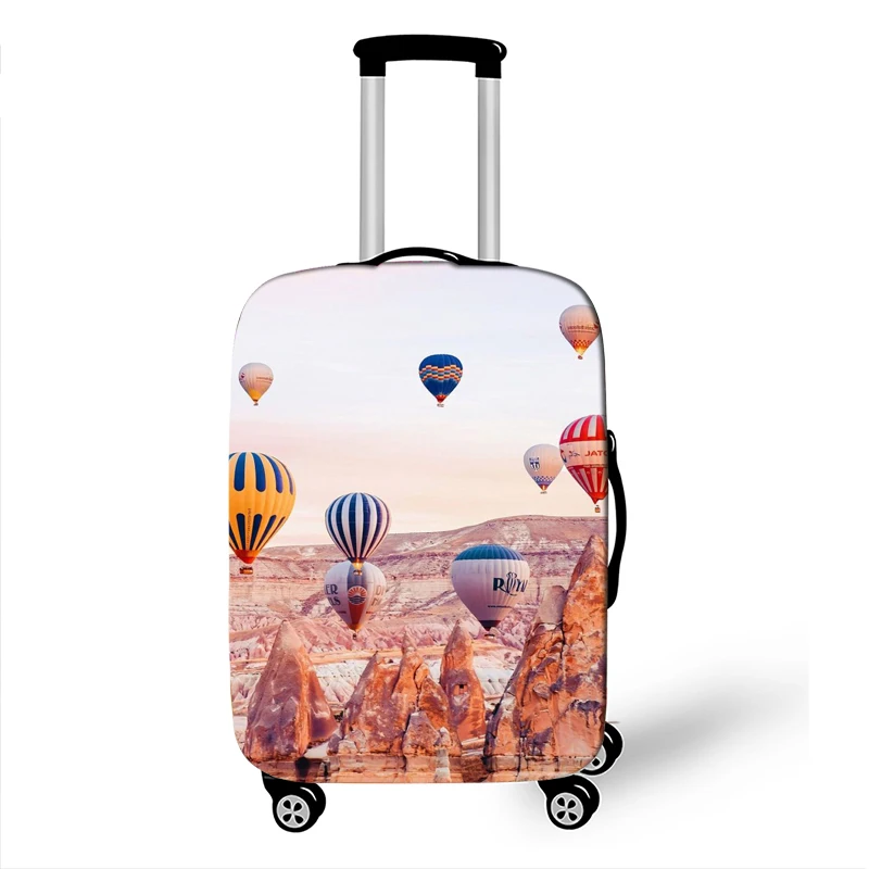 

COOLOST Hot Air Balloon Print Dustproof Elastic Fashion Travel Valise Suitcase Covers Cute Unisex Luggage Protective Cover