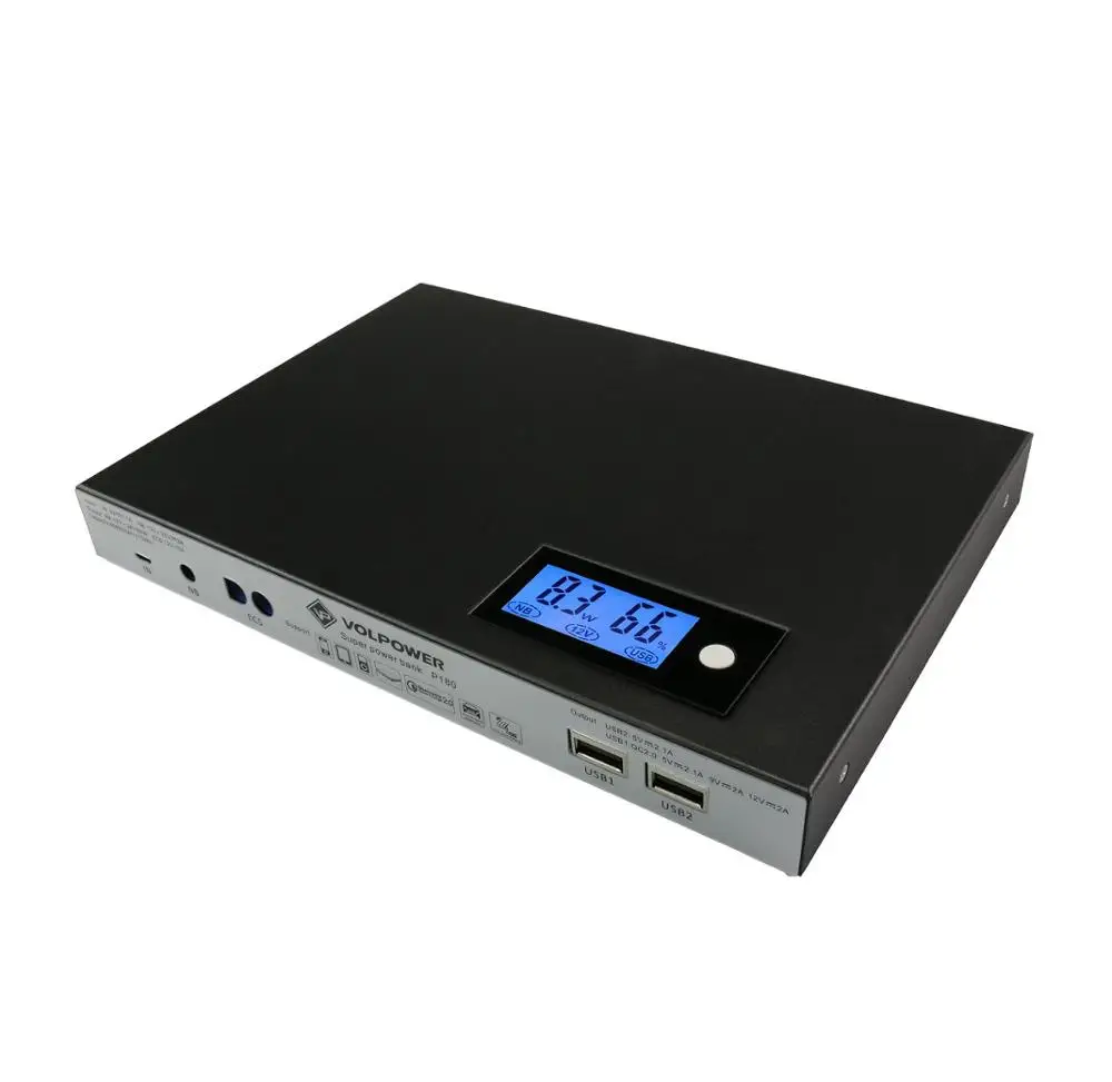 2019 solar laptop power bank for laptops 5V 9V 12V power bank DC port aluminium shell 50000mah - ANKUX.COM