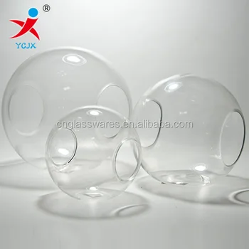 Clear Hollow Glass Sphere With Holes Hollow Glass Ball Buy