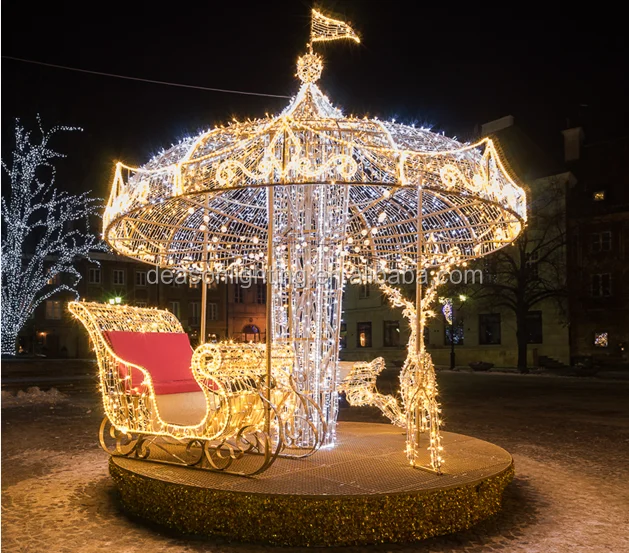 Outdoor Christmas Carousel Decoration - Buy Giant Christmas Decoration Outdoor,Giant Christmas