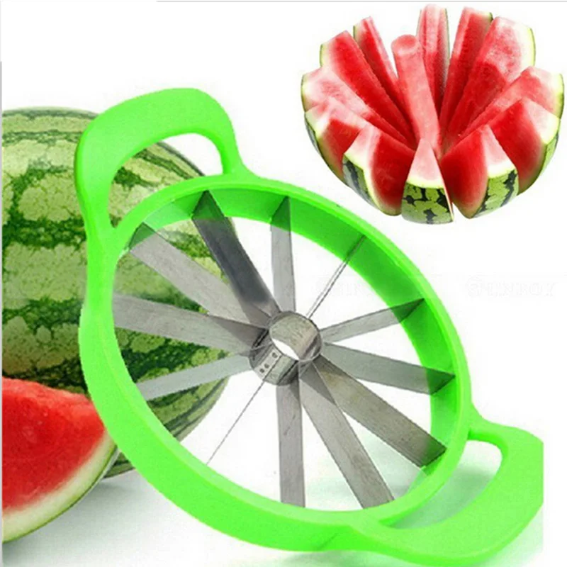 

Watermelon Cutter Convenient Kitchen Cooking Fruit Cutting Tools Watermelon Slicer Fruit Cutter Kitchen, Green