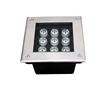 IP65 outdoor silver stainless steel ground recessed 9w led inground light