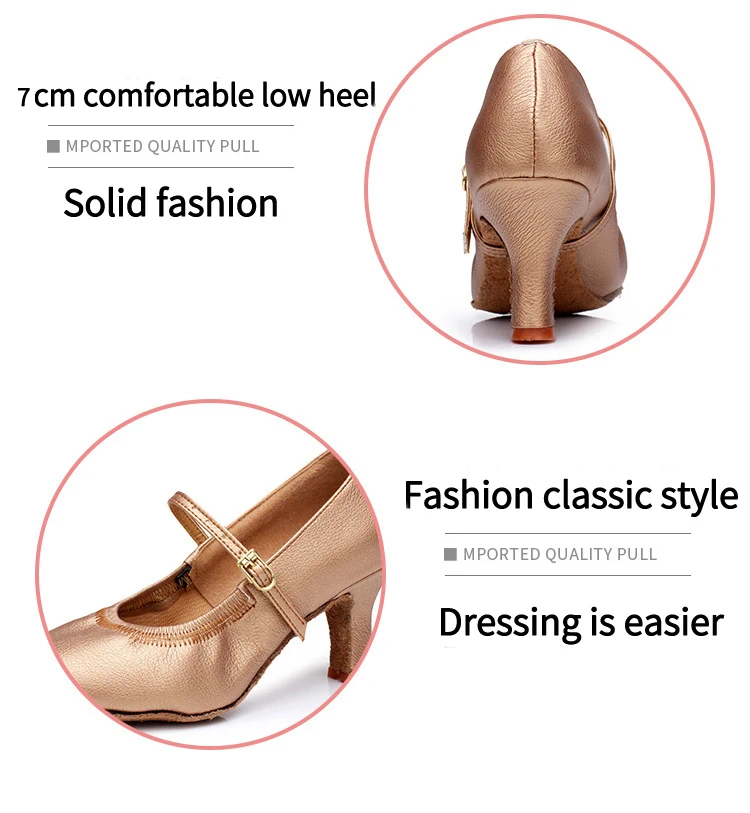 Latin High Heel Shoes Comfortable Practice Women's Adult With Soft Bottom Modern Dance Shoes
