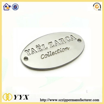 Custom Design Shiny Silver Metal Label Logo Name Plates For Bags Plate Handbags Engraved Product On Alibaba Custom Design Shiny Silver Metal Label
