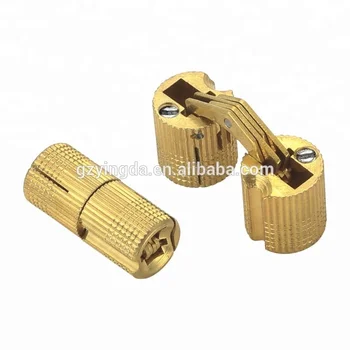 Hot Sale Gold Brass Barrel Hinge For Cabinet Door Kitchen Corner