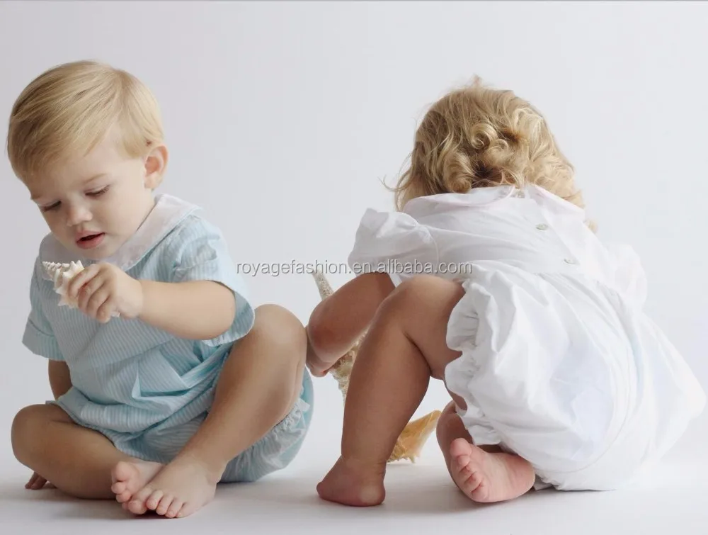 baby boy smocked bubble