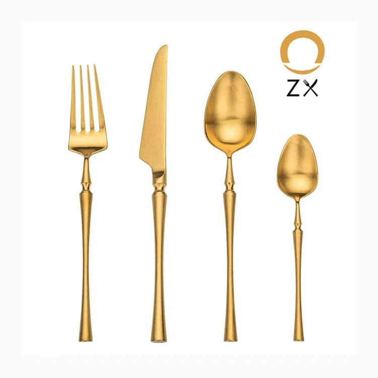 

stainless steel metal bulk unpolished wedding gold plated flatware set, Silver,gold,rose gold,rainbow